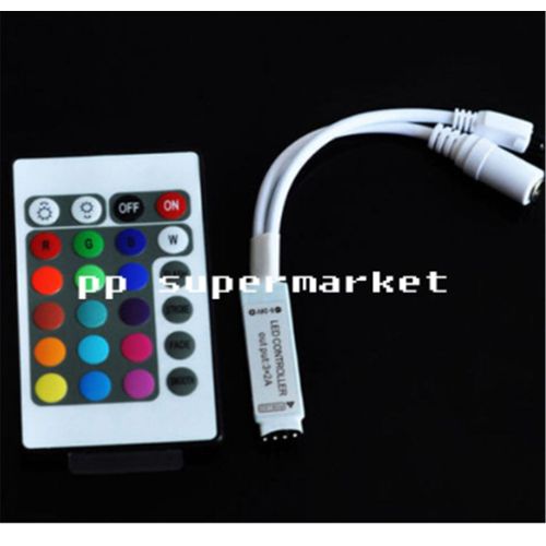 Mini Tlcommande Sans Fil Ir 12v Dc,3/24/44 Touches,Contrleur Rgb,Mini Wif 3 Touches Pour 3528 5050 Rgb - Type 24key Mini Controlle