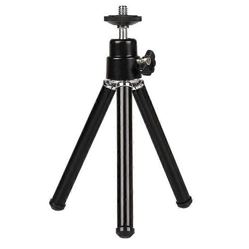 Mini trpied portable lger Mini trpied rglable en alliage daluminium pour projecteur de camra noir