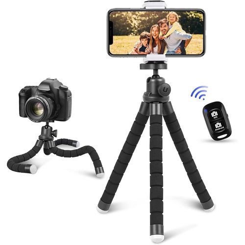 Mini Trpied Pour Smartphone Et Appareil Photo Antidrapant Lger Avec Tlcommande Bluetooth Pour Voyage, Camping, Selfie[CAR780712]