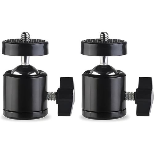 Mini Trpied Rotule, 2 Pices Mini Rotative Rotule,Tte de Trpied,avec Trou Filet 1/4