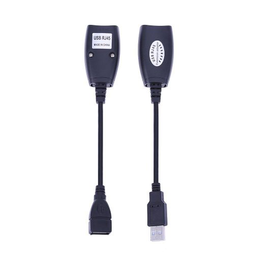 Mini USB RJ45 lan cble adaptateur Extension usb cat5 Extender adaptateur jusqu' 150ft en utilisant CAT5 CAT 6 RJ45 cordon de raccordement LAN cble