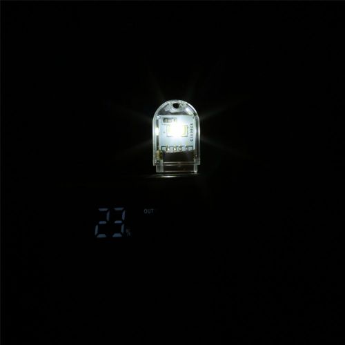 Mini Veilleuse Portable  24led Avec Port Usb,Lampe De Lecture,Protection Des Yeux,Alimentation Mobile - Type 2led White Light-Transparent