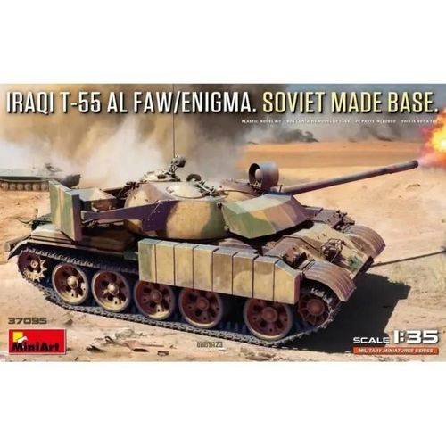Miniart - Maquette Char Iraqi T-55 Al Faw/Enigma. Soviet Made Base |Miniart|37095| 1:35 Maquette Char Promo - Ref : 14820