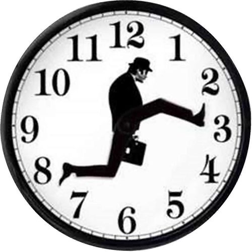 Ministry Of Silly Walks Clock, Inspired Silly Walk Wall Clock, Creative Wall Clock Artwork, Creative Silent Mute Clock Wall Art Compatible Living Room