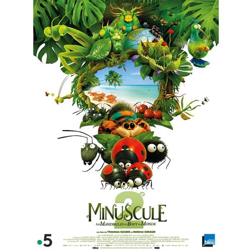 Minuscule 2 - Les Mandibules Du Bout Du Monde - Vritable Affiche De Cinma Plie - Format 40x60 Cm - De Thomas Szabo Et Hlne Giraud Avec La Voix De Huifang Liu - 2019