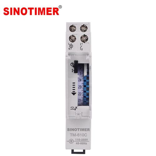 Minuterie mcanique  Quartz 110-250V 16A,relais sur Rail Din Programmable 24 heures sur 24,interrupteur de temps d'intervalle de 15 Minutes,Instruments de jauge