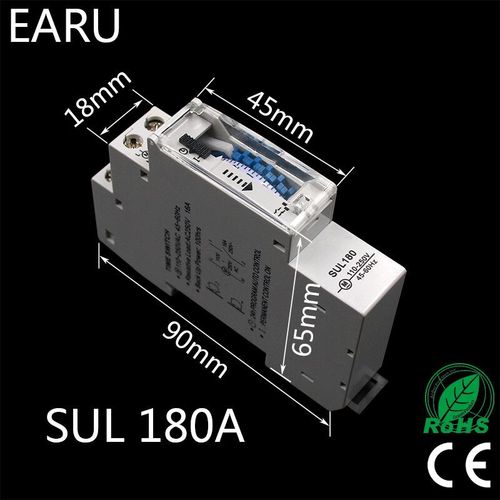 minuterie mcanique de 15 Minutes,Programmable sur 24 heures sur Rail Din,interrupteur de temps,relais,Instruments d'analyse de mesure #A