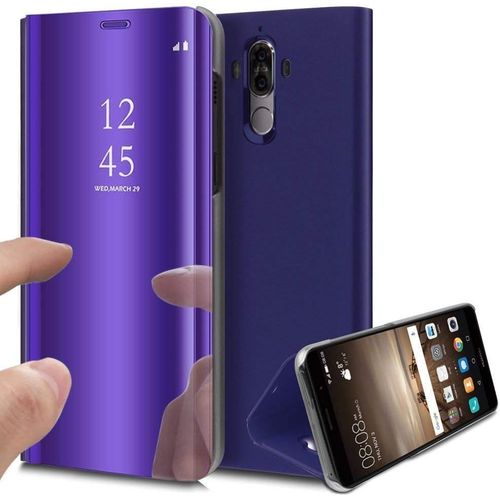 Miroir Coque Pour Huawei Mate 10 Pro Clear View Miroir Flip Case Portefeuille Pu Cuir+Miroir Glitter Etui  Rabat Magntique Housse De Protection Support Stand Smart Case Huawei Mate 10 Proviolet