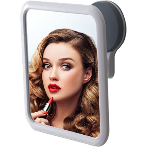 Miroir De Maquillage Sans Bue, Douche Avec Support  Ventouse Rotation  360  Vritable Miroir Anti-Bue,Petit Miroir Incassable Pour Salle De Bain Sans Adhesif(Carr)[Rac62407568]