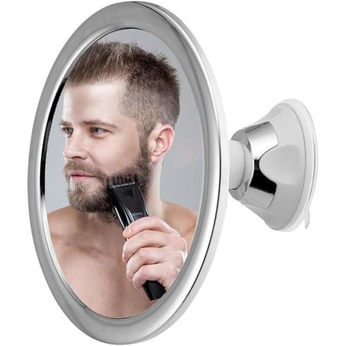 Miroir De Maquillage Sans Bue, Douche Avec Support  Ventouse Rotation  360  Vritable Miroir Anti-Bue,Petit Miroir Incassable Pour Salle De Bain Sans Adhesif(Rond)[Rac62407567]
