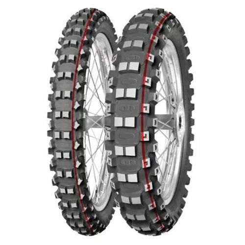 Mitas : Pneu Mitas Terra Force-Mx Mh - Medium To Hard - 60/100-14 M/C 29m Tt Red & Green