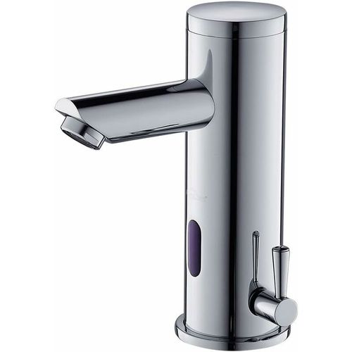 Mitigeur Lavabo Automatique A Infrarouge Robinet De Detection Ir Monotrou Mousseur Eau Froide Et Chaude Laiton Chrome Pour Salle De Bain Goodnice