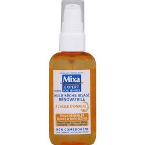 Mixa Expert Peau Sensible Huile Sche Visage Rnovatrice A L Huile D'onagre,Peau Plus Douce, Plus Confortable, Parfaitement Nourrie