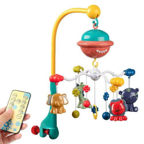 Mobile Pour Berceau De Bb, Projection De Lumire, Jouets De Berceau, Musique Chronomtre, Hochets Rotatifs, Jouet Avec Tlcommande, Jouets De Ppinire Pour