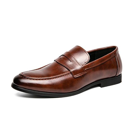 Mocassins  Enfiler En Cuir Vritable Pour Hommes,Chaussures D'affaires,Chaussures De Mariage Souples,Chaussures Dcontractes Pour Hommes,Robe  La Mode - 44