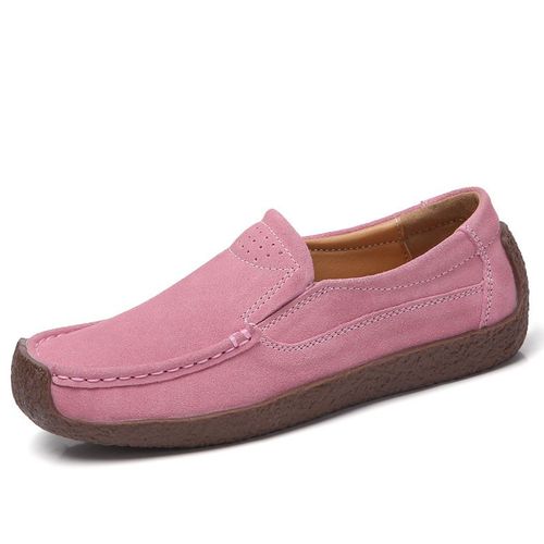 Mocassins  Enfiler Pour Femmes,Chaussures Plates Rtro En Microcarence,Baskets Dcontractes,Printemps - 41