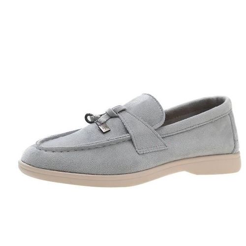 Mocassins  Plateforme En Daim Pour Femmes,Chaussures De Sport,Chaussures Plates,Coordonnantes,Dcontractes,Marche,Dames,Printemps,Automne,Nouvelle Tendance,2023 - 38
