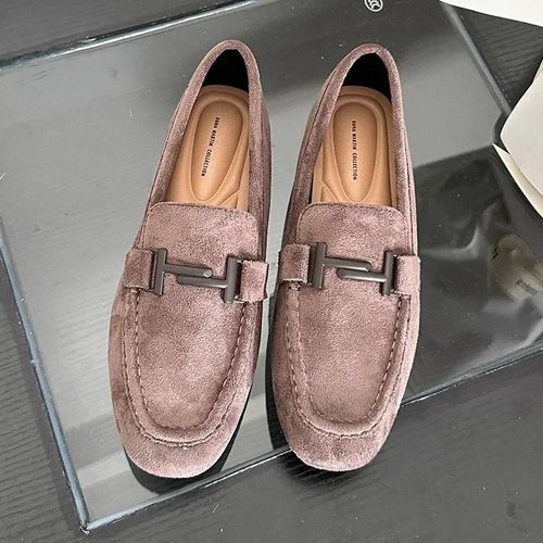 Mocassins  Semelle Souple Pour Femmes,Chaussures Plates Floques Corennes,Chaussures Lgres Dcontractes Pour Femmes,Mode Fminine,Designer En Mtal,Printemps,Automne - 35
