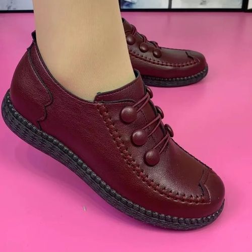 Mocassins Classiques En Cuir Pour Femmes,Chaussures Plates Dcontractes,Confortables,Grande Taille 42,Mode Printemps 2022
