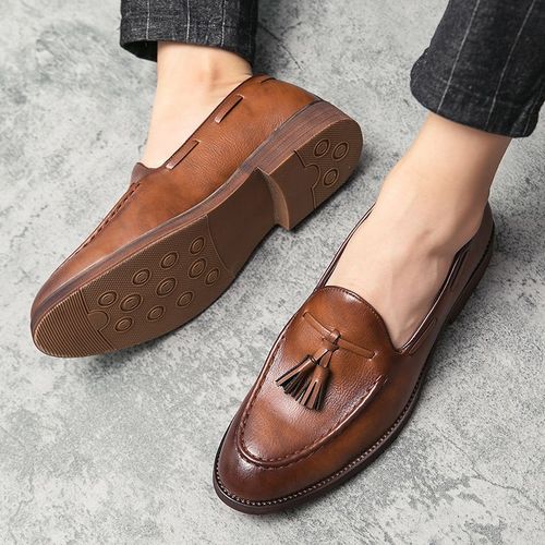 Mocassins Confortables En Cuir Pour Homme,Chaussures D'extrieur  La Mode,Dcontractes,Fg6 - 40