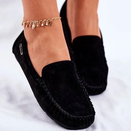 Mocassins Confortables En Daim Pour Femme,Chaussures Plates Lgres  Semelles Souples,Style,2024 - 39