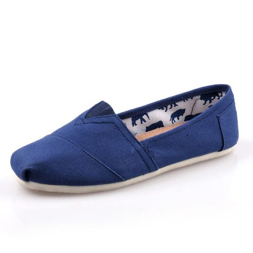 Mocassins Confortables En Toile Pour Femme,Chaussures Dcontractes,Rouge,Dgrad,Classique,Couple,Printemps,t - 43