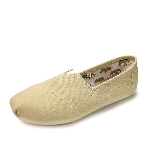 Mocassins Confortables En Toile Pour Femme,Chaussures Dcontractes,Rouge,Dgrad,Classique,Couple,Printemps,t - 43