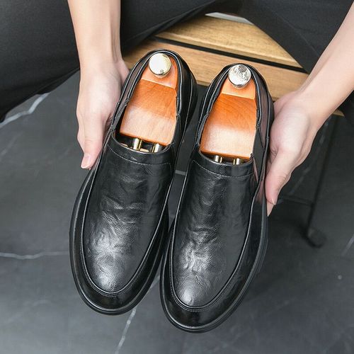 Mocassins D'affaires En Cuir Vintage Pour Hommes,Chaussures De Travail Dcontractes,Mocassins De Luxe,Mode De Crateur,Haute Qualit,Parker Rond,Printemps,Automne - 39