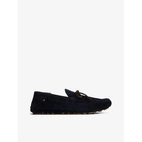 Mocassins De Conduite Crants En Daim Hilfiger Folded Suede Driver/Navy Blue - 45