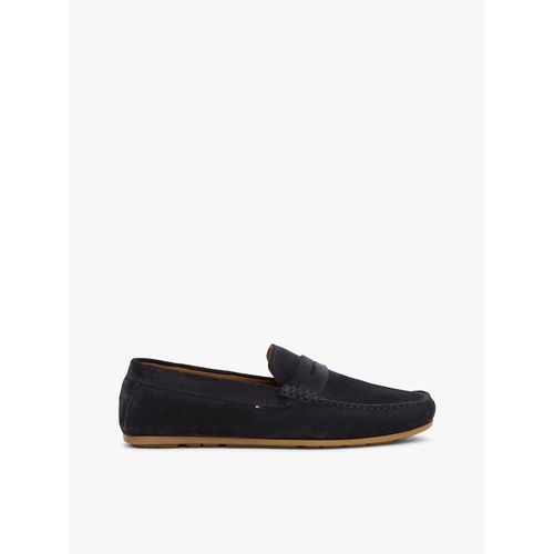 Mocassins Dcontracts En Cuir Crants Casual Hilfiger Suede Driver/Navy Blue - 40