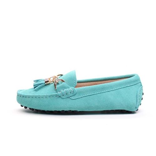 Mocassins Dcontracts En Cuir Vritable Pour Femmes,Chaussures Plates  Enfiler, La Mode, - 34