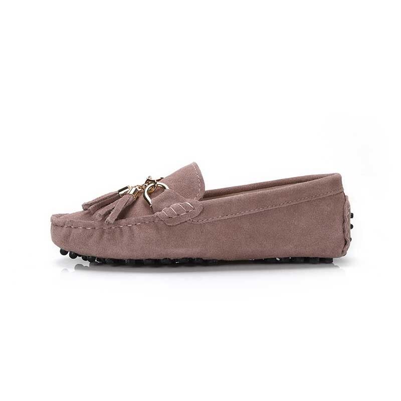 Mocassins Dcontracts En Cuir Vritable Pour Femmes,Chaussures Plates  Enfiler, La Mode, - 43