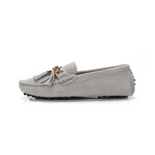 Mocassins Dcontracts En Cuir Vritable Pour Femmes,Chaussures Plates  Enfiler, La Mode, - 44