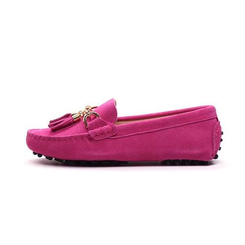 Mocassins Dcontracts En Cuir Vritable Pour Femmes,Chaussures Plates  Enfiler, La Mode, - 38