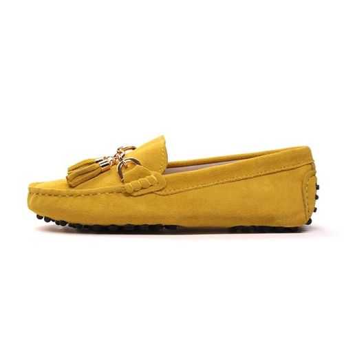 Mocassins Dcontracts En Cuir Vritable Pour Femmes,Chaussures Plates  Enfiler, La Mode, - 44