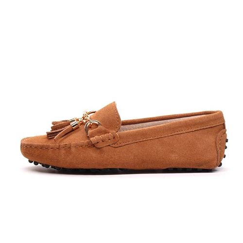 Mocassins Dcontracts En Cuir Vritable Pour Femmes,Chaussures Plates  Enfiler, La Mode, - 39