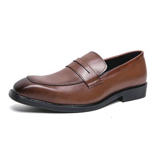 Mocassins En Cuir  La Mode Pour Homme,Chaussures Simples Et Pointues, Enfiler,Pour Robe D'affaires,Dcontractes,Pour Ixet Mariage - 41