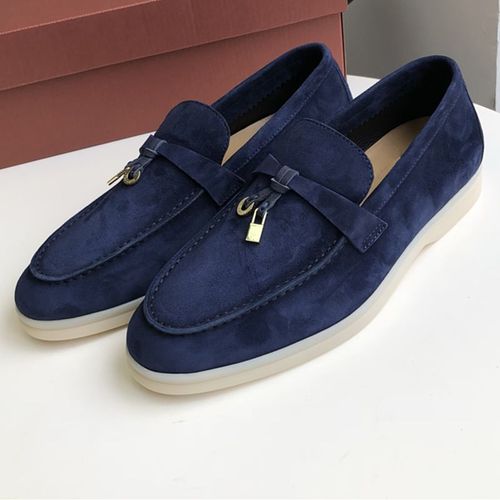 Mocassins En Cuir Et Daim Pour Homme Et Femme,Chaussures Unisexes De Haute Qualit,Dcontractes,De Marche,Doubles En Peau De Mouton,t - 38