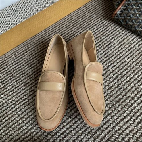 Mocassins En Cuir Sud Pour Femmes,Chaussures Confortables Et Simples,Chaussures Rondes Parker Dcontractes,Printemps,2022 - 34