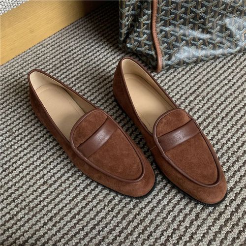 Mocassins En Cuir Sud Pour Femmes,Chaussures Confortables Et Simples,Chaussures Rondes Parker Dcontractes,Printemps,2022 - 36
