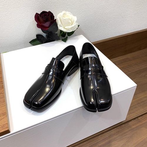 Mocassins En Cuir Vritable Pour Hommes Et Femmes,Chaussures Tabi Unisexes,Split Parker,Chaussures Plates,Sabot De Over,Nouvelle Mode - 43