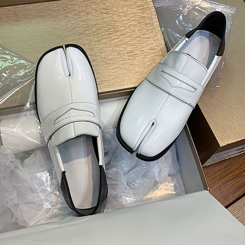 Mocassins En Cuir Vritable Pour Hommes Et Femmes,Chaussures Tabi Unisexes,Split Parker,Chaussures Plates,Sabot De Over,Nouvelle Mode - 38