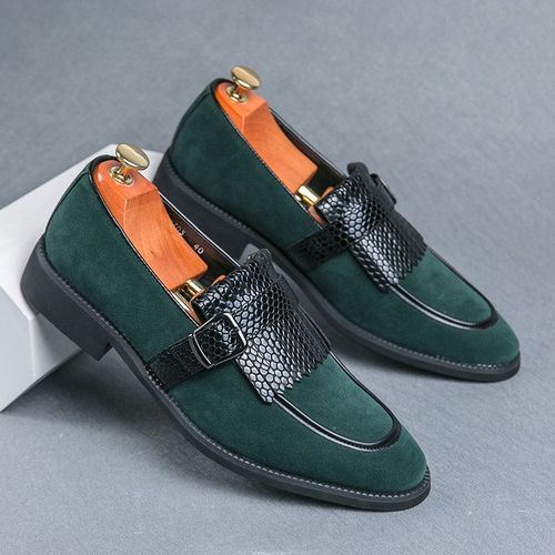 Mocassins En Daim  Bout Pointu Pour Hommes,Chaussures Provoqu,Cuir,Dcontract,Confortable,Grande Taille 46,Nouvelle Mode