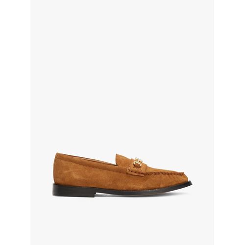 Mocassins En Daim  Dtail En Forme De Mors Soft Suede Horsebit Loafer/Summer Cognac - 41