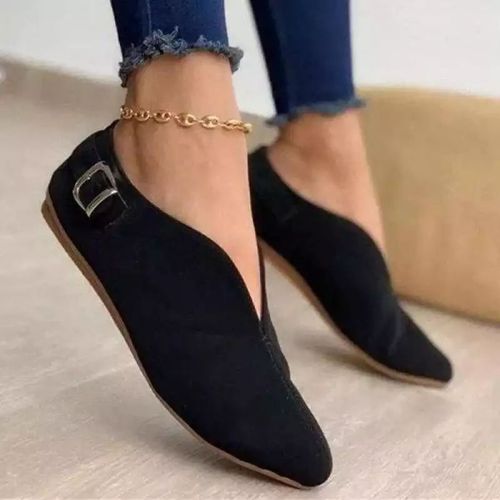 Mocassins En Daim Doux Et Pointus Pour Femme,Chaussures Dcontractes  Enfiler,Nouvelle Mode,t,2024 - 40