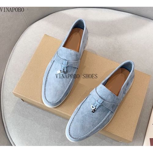 Mocassins En Daim Multicolores Pour Femmes,Chaussures Plates,Chaussures De Couple Confortables,Mode Classique,Chaussures De Marche En Plein Air,Grande Taille - 39