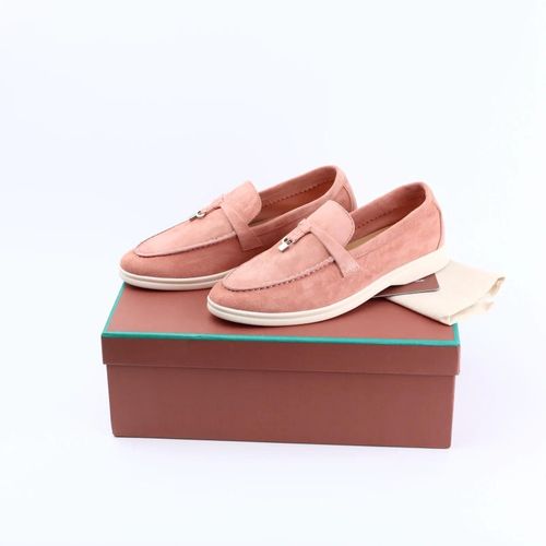 Mocassins En Daim Pour Femmes,Chaussures De Marche D't,Mocassins De Printemps,Mode Dcontracte,Cuir,Pendentif En Mtal,Chaussures Plates,Mules  Enfiler Paresseuses,Automne - 37