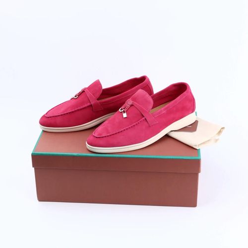 Mocassins En Daim Pour Femmes,Chaussures De Marche D't,Mocassins De Printemps,Mode Dcontracte,Cuir,Pendentif En Mtal,Chaussures Plates,Mules  Enfiler Paresseuses,Automne - 35