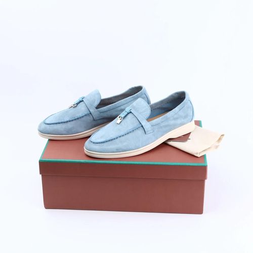 Mocassins En Daim Pour Femmes,Chaussures De Marche D't,Mocassins De Printemps,Mode Dcontracte,Cuir,Pendentif En Mtal,Chaussures Plates,Mules  Enfiler Paresseuses,Automne - 36