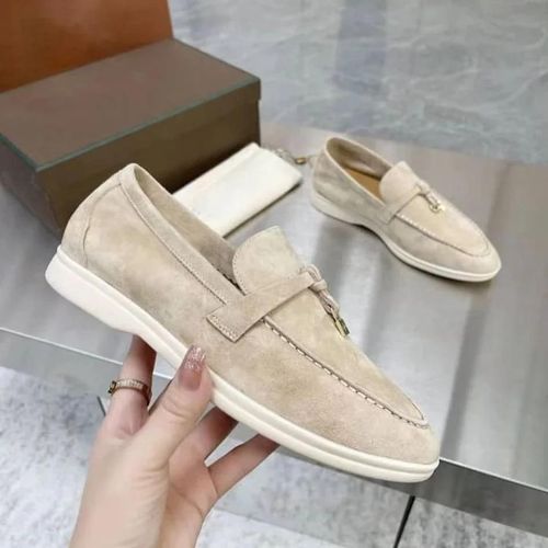 Mocassins En Daim Pour Femmes,Chaussures De Marche D't,Mocassins De Printemps,Mode Dcontracte,Cuir,Pendentif En Mtal,Chaussures Plates,Mules  Enfiler Paresseuses,Automne - 43